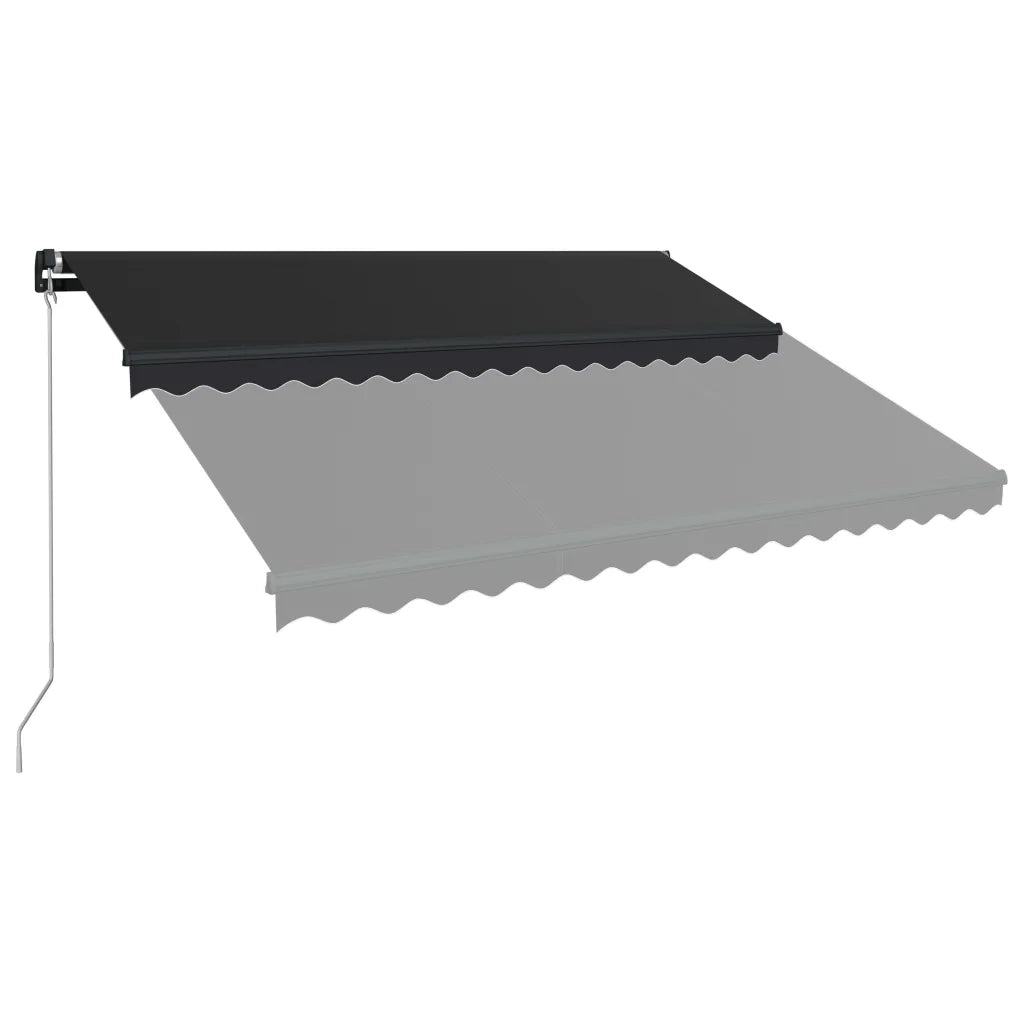 Tenda da Sole Retrattile Manuale 450x300 cm Antracite 3051240