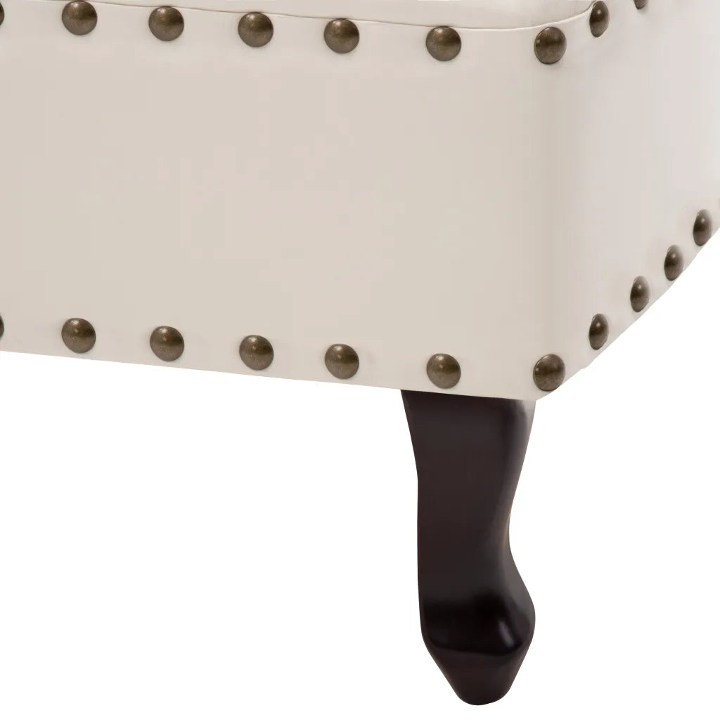 Sedia a Sdraio Bianco Crema in Similpelle 60783