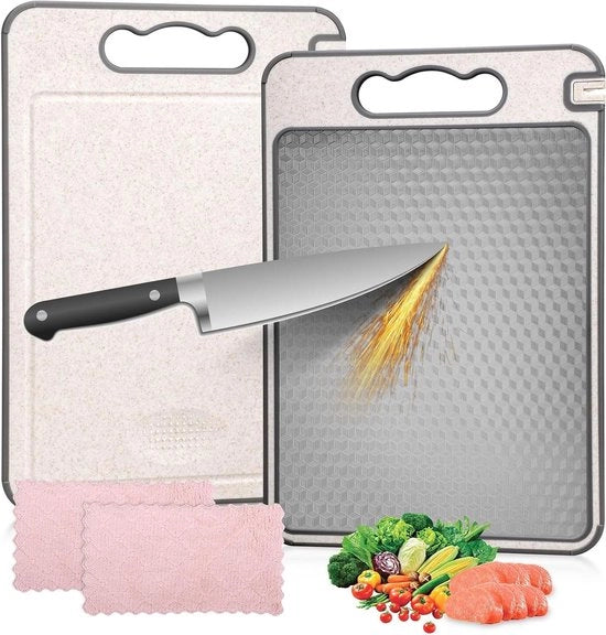 Snodo in acciaio inossidabile a doppia faccia antiscivolo per carne e verdure, igienico, resistente al lavastoviglie, robusto taglia e snoda per cucina
