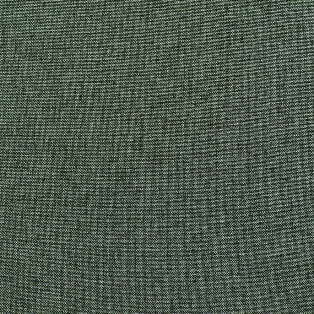 Set di 2 sedie da pranzo con rivestimento in poliestere verde con gambe in metallo stile elegante