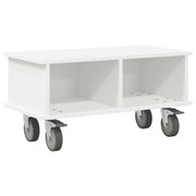 Pratico ed elegante mobile porta TV rettangolare 68,5 x 35 x 35 cm realizzato in legno composito bianco 02_0054739