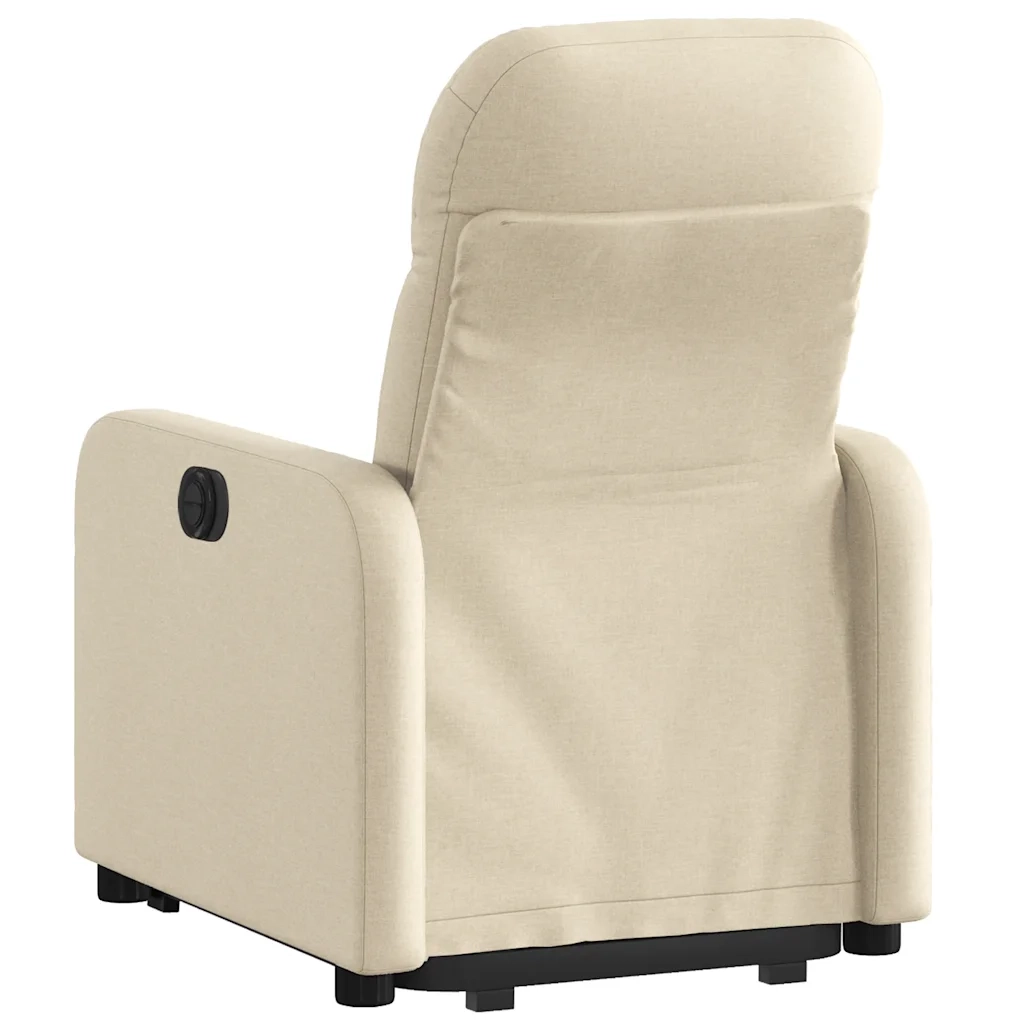 Divano Sedia-Poltrona Alzapersona Reclinabile Crema in Tessuto 611966