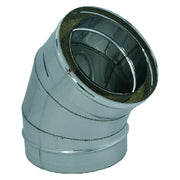 Gomito doppia parete 45° ø 20/25 cm