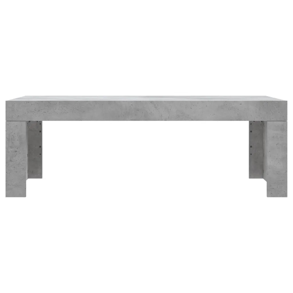 Tavolino Salotto Grigio Cemento 102x50x36 cm Legno Multistrato