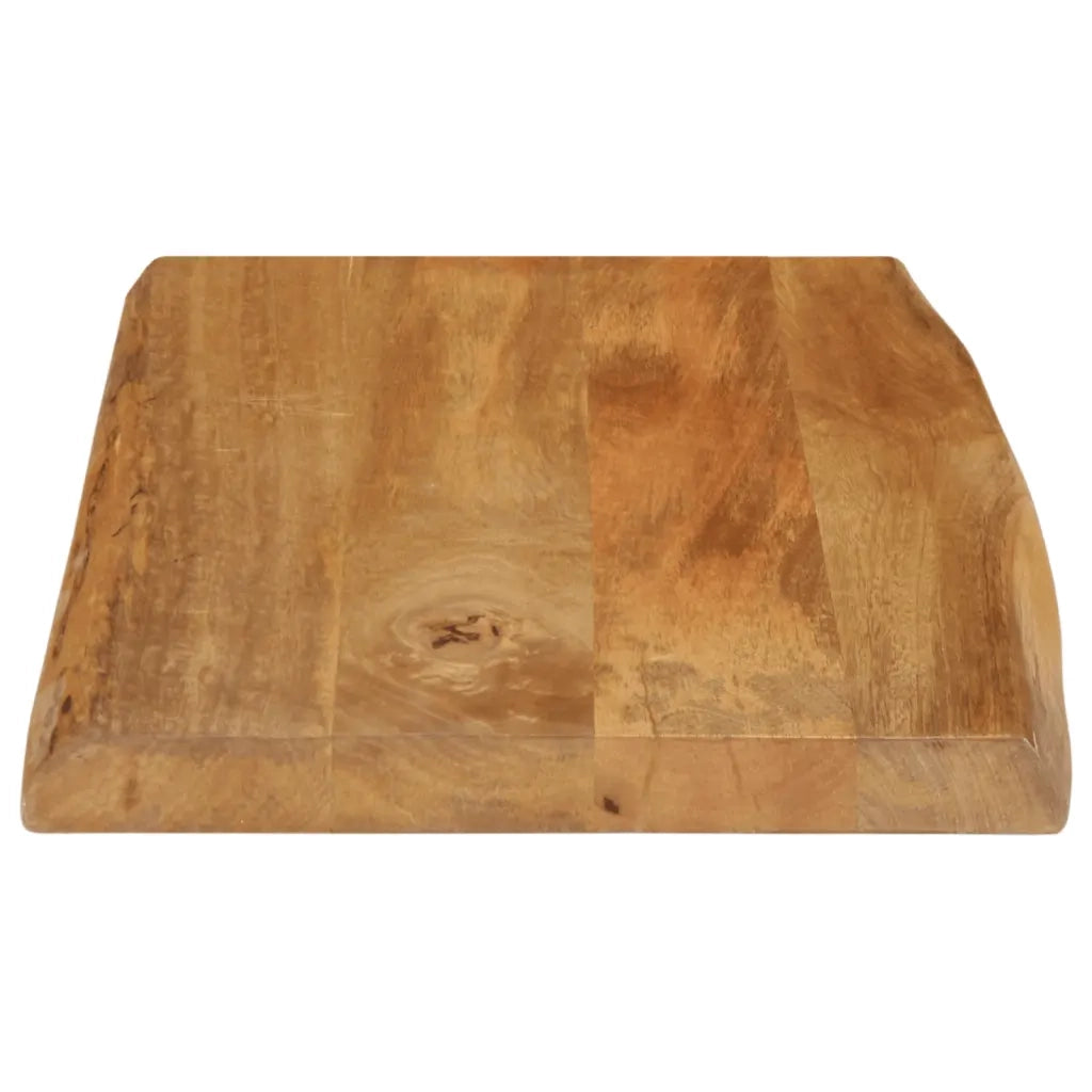 Piano per Tavolo 60x40x3,8cm Bordi Vivi in Legno Massello Mango 370776