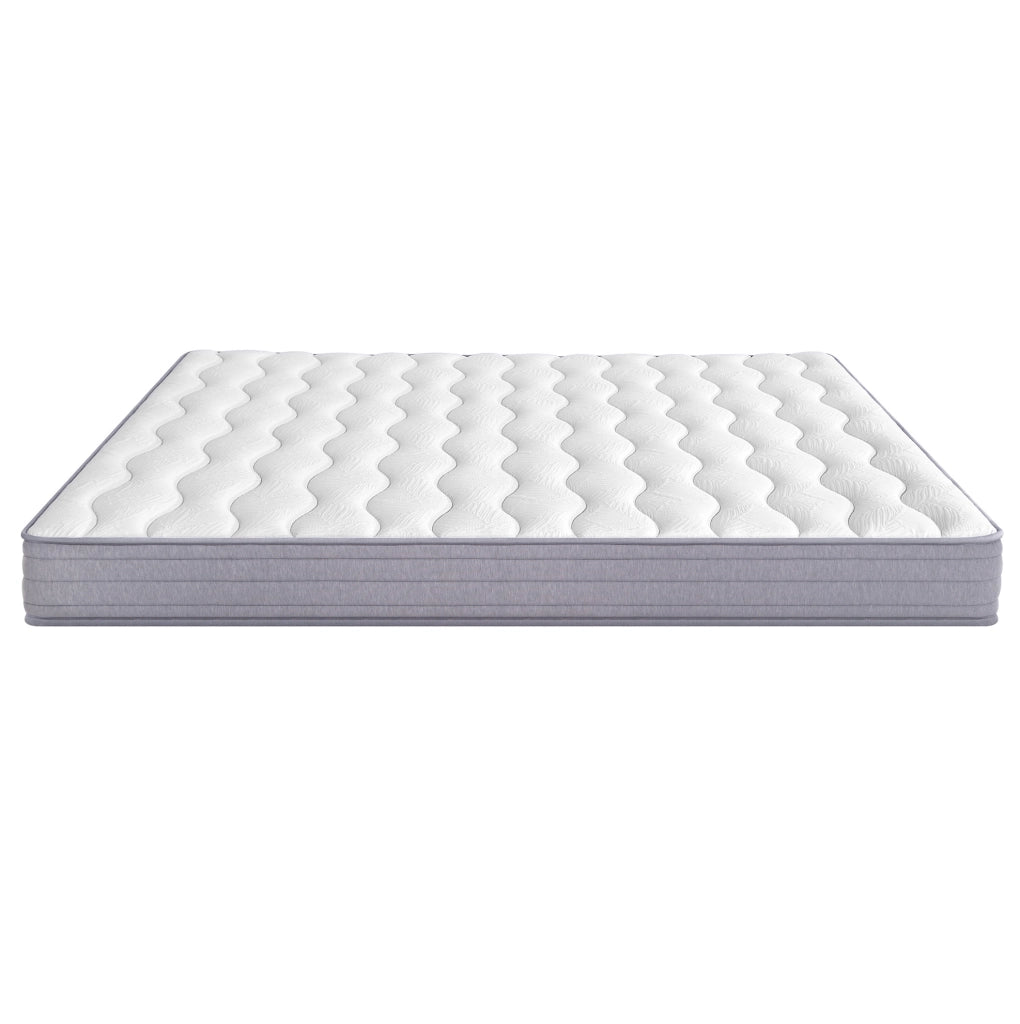 Materasso a molle 140x200 cm H3 spesso 20 cm ergonomico arrotolato bianco