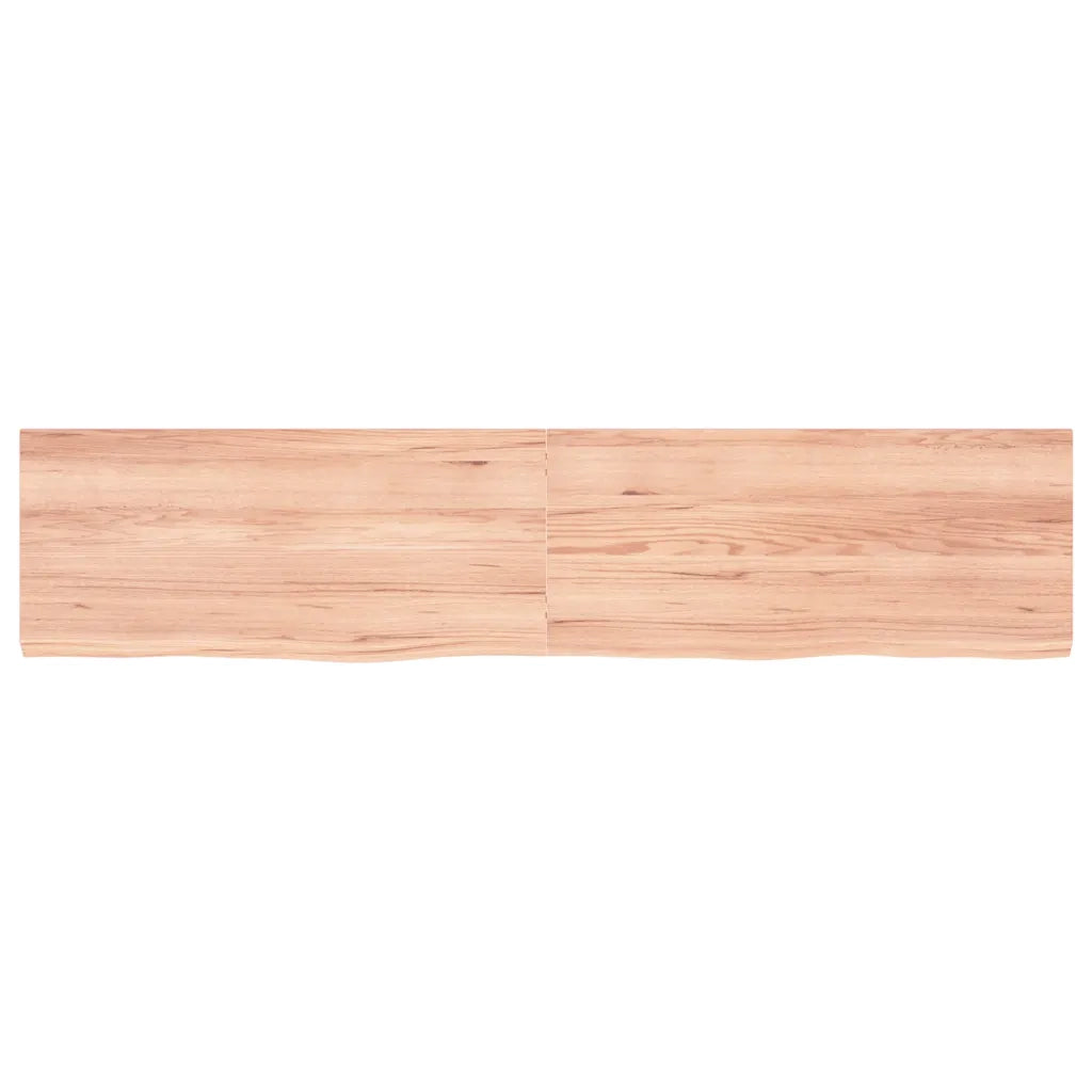 Piano Bagno Marrone 180x40x(2-4) cm Legno Massello Trattato 3156163