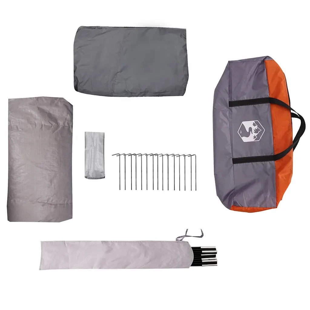 Tenda a cupola per 6 persone con tetto Grigio e arancione 42001025