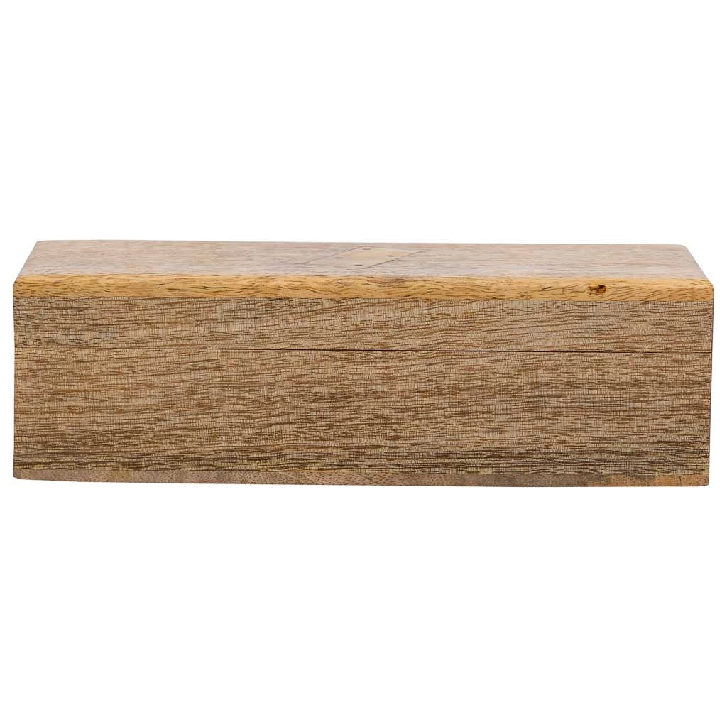 Domino in scatola di legno marrone 20x7x6h
