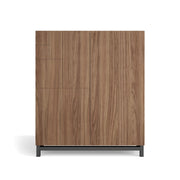 Scarpiera Herdasa effetto noce gambe grafite 112x90x27