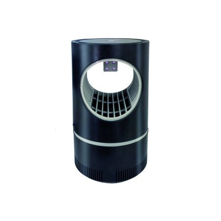 TRAPPOLA ZANZARE CON VENTOLA ASPIRANTE LED UV ALIMENTAZIONE USB NERO