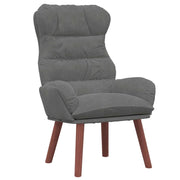 Poltrona | Sedia Relax Grigio scuro 69 x 74 x 93 cm Velluto