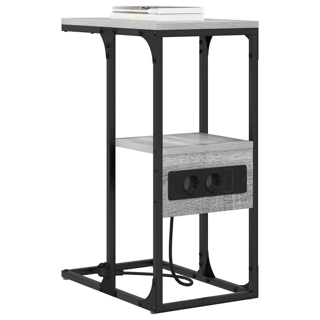 Comodino | Armadio da Notte | Mobiletto da notte con cassetto Grigio sonoma 41.5 x 26 x 60.5 cm