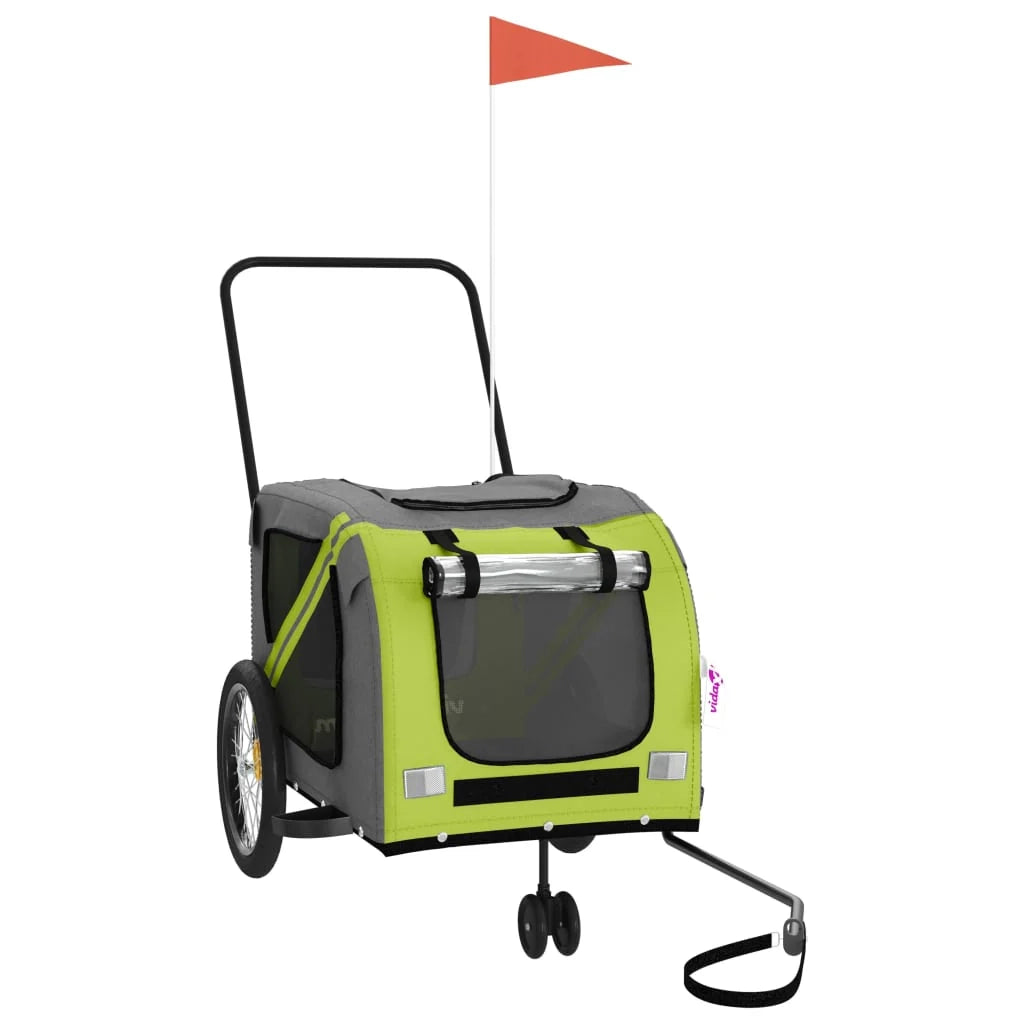 Rimorchio/carrello per animali domestici verde 02_0044283