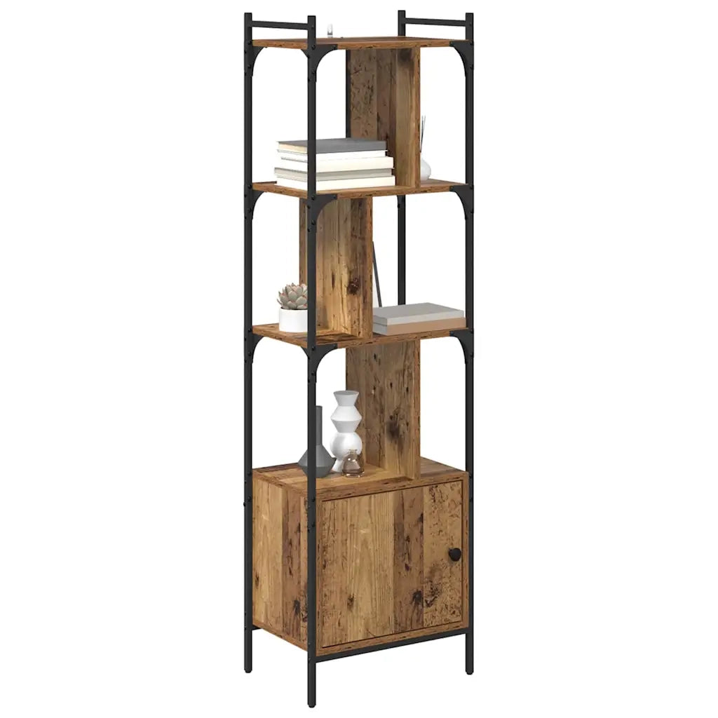 Libreria-Scaffale per Libri-Mobile di Stoccaggio Legno vecchio 44,5 x 30 x 154,5 cm Legno multistrato