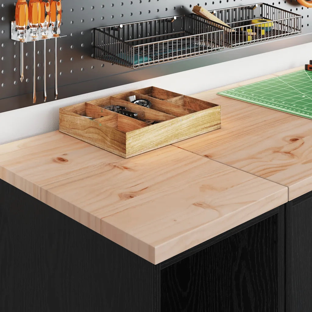 Armadietto da Garage Nero 30x51x85 cm in Legno Massello di Pino 860527