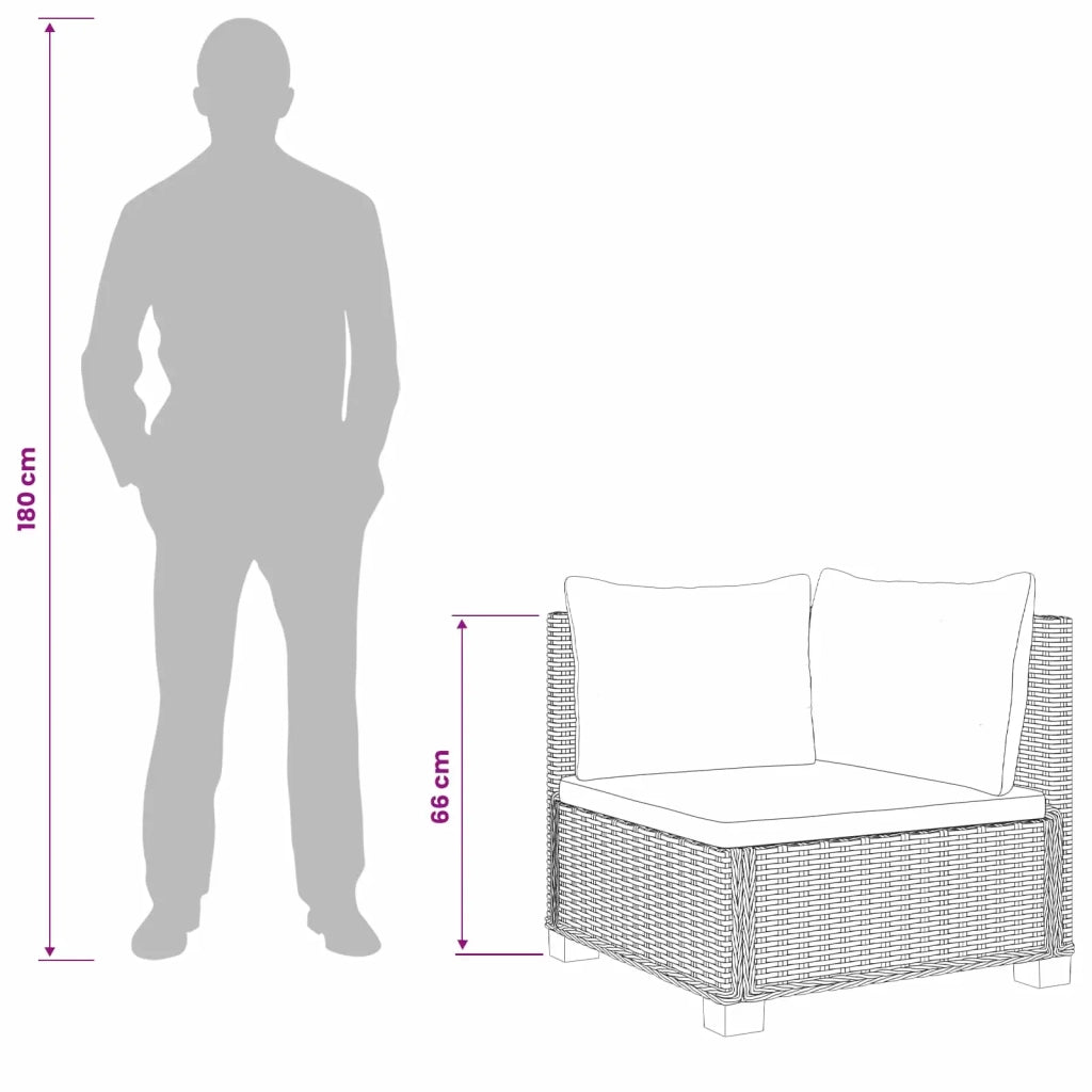 2 pz Set Lounge in Rattan con Cuscini GENDT Rattan naturale 42034404