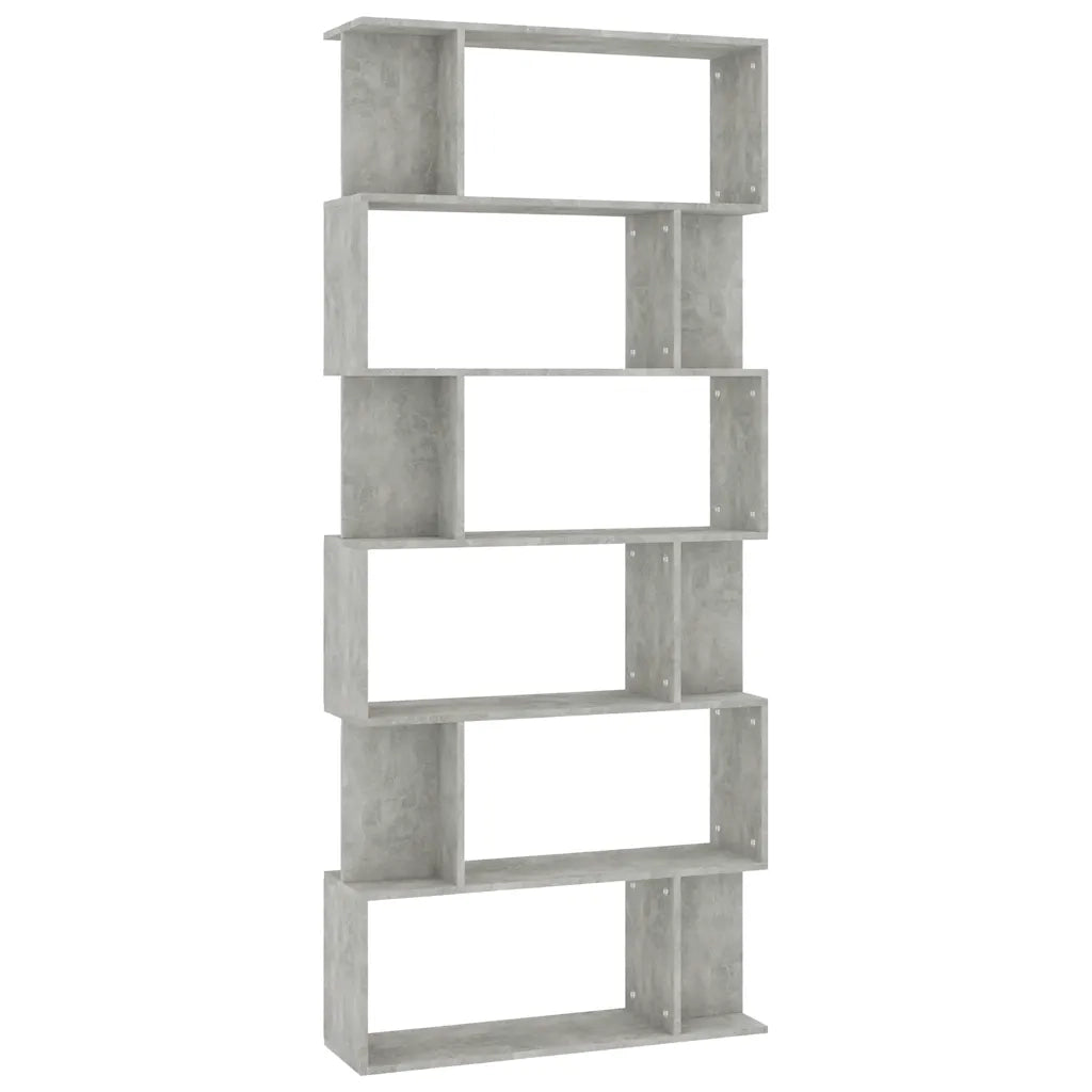 Libreria/Divisorio Grigio Cemento 80x24x192cm Legno Ingegnerizzato 800094