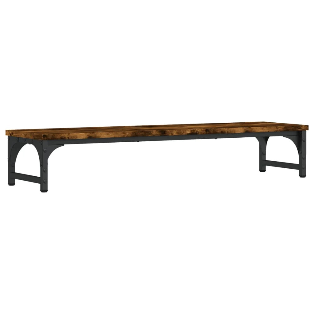 Supporto per monitor mobile da scrivania 85 x 23 x 15,5 cm legno ingegnerizzato marrone 02_0044905