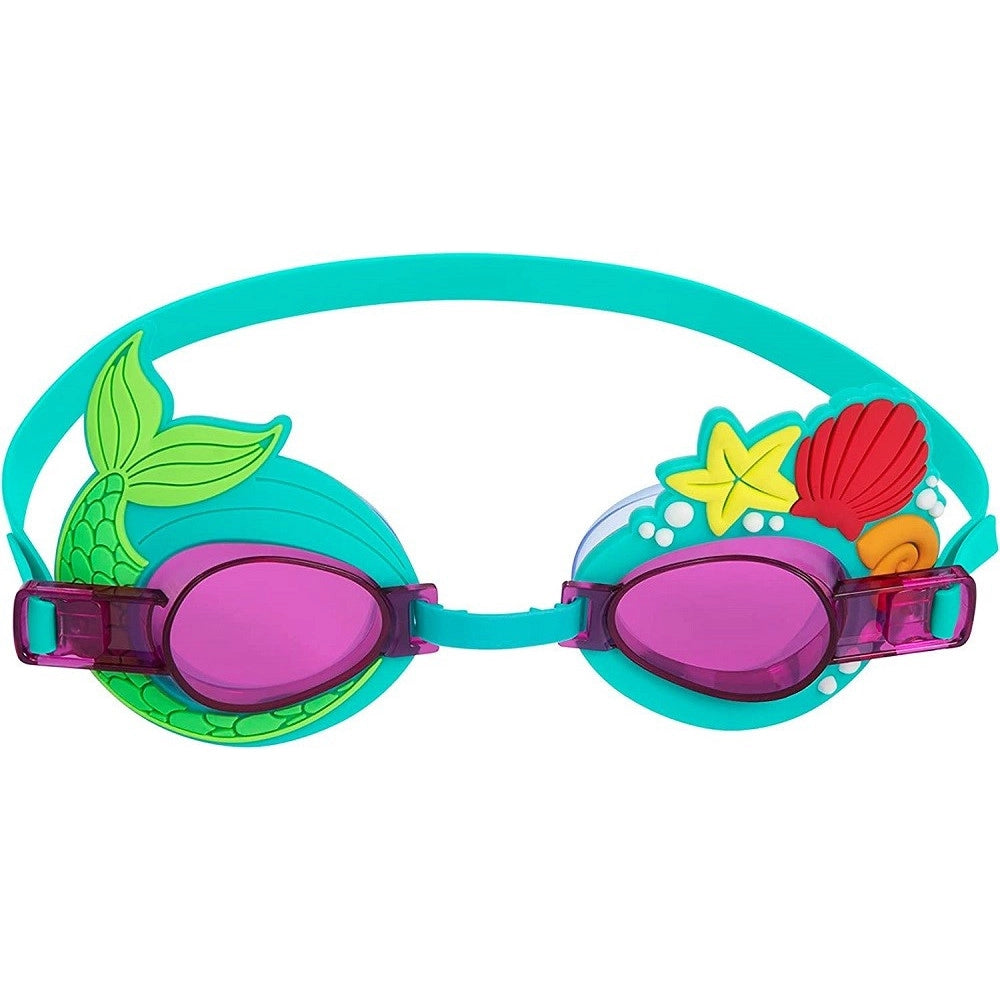 Trade Shop - Occhialini Nuoto Per Bambini 3+anni Cinturino Regolabile Design Assortiti 21080 -