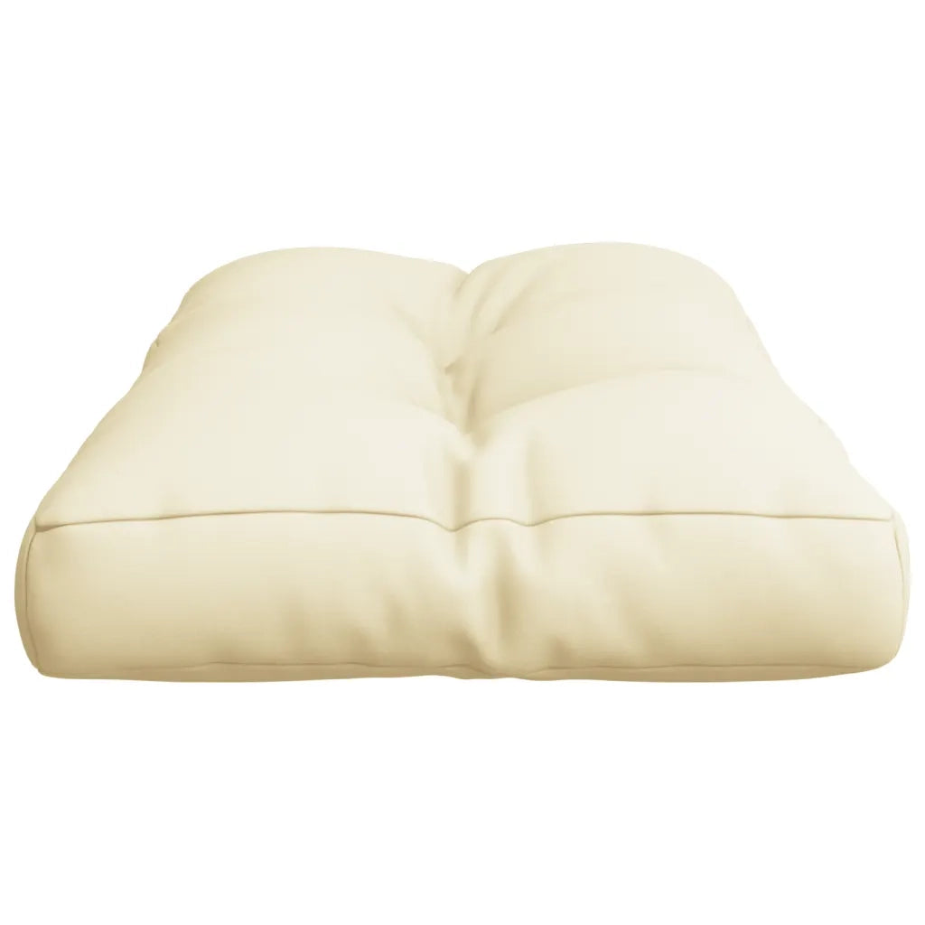 Cuscino per Pallet Crema 80x40x12 cm in Tessuto