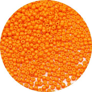 4 mm kralen in vetro di arancione, 6/0 per bracciali, per l'autoallestimento di accessori di moda (arancione)