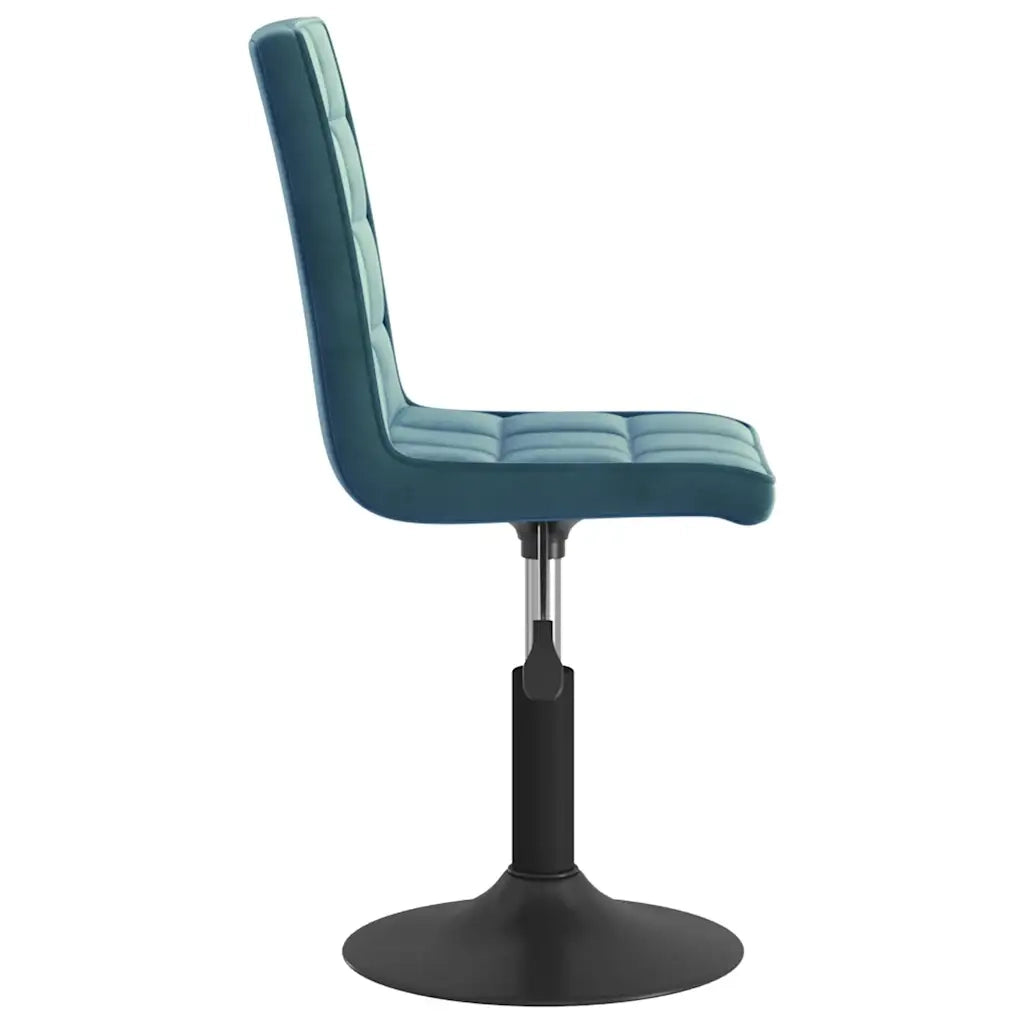 Sedie da Pranzo Girevoli 2 pz Blu in Velluto 335745