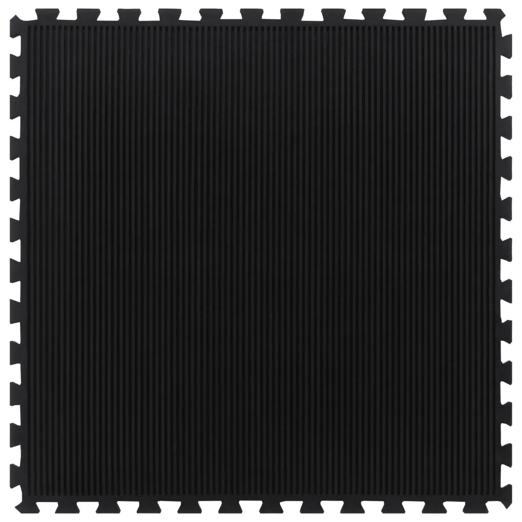Piastrella per Pavimenti in Gomma Nera 12 mm 100x100 cmcod mxl 110777