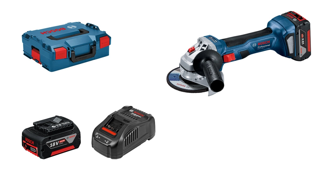 Bosch GWS 18V-7 Smerigliatrice Angolare Brushless 18V Ø125 mm 2 Batterie 5,0Ah