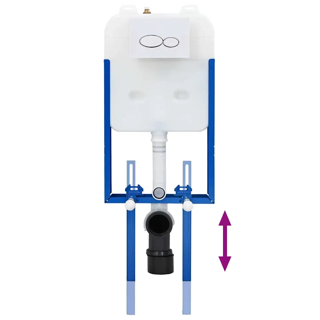 Telaio del Cistern Bianco 50 x 8 x 131 cm Acciaio CFW3950031