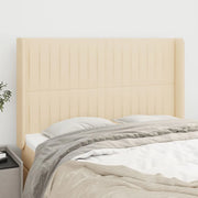 Testiera ad Orecchio-Testata con Orecchie Crema 147x16x118/128 cm in Tessuto 320335