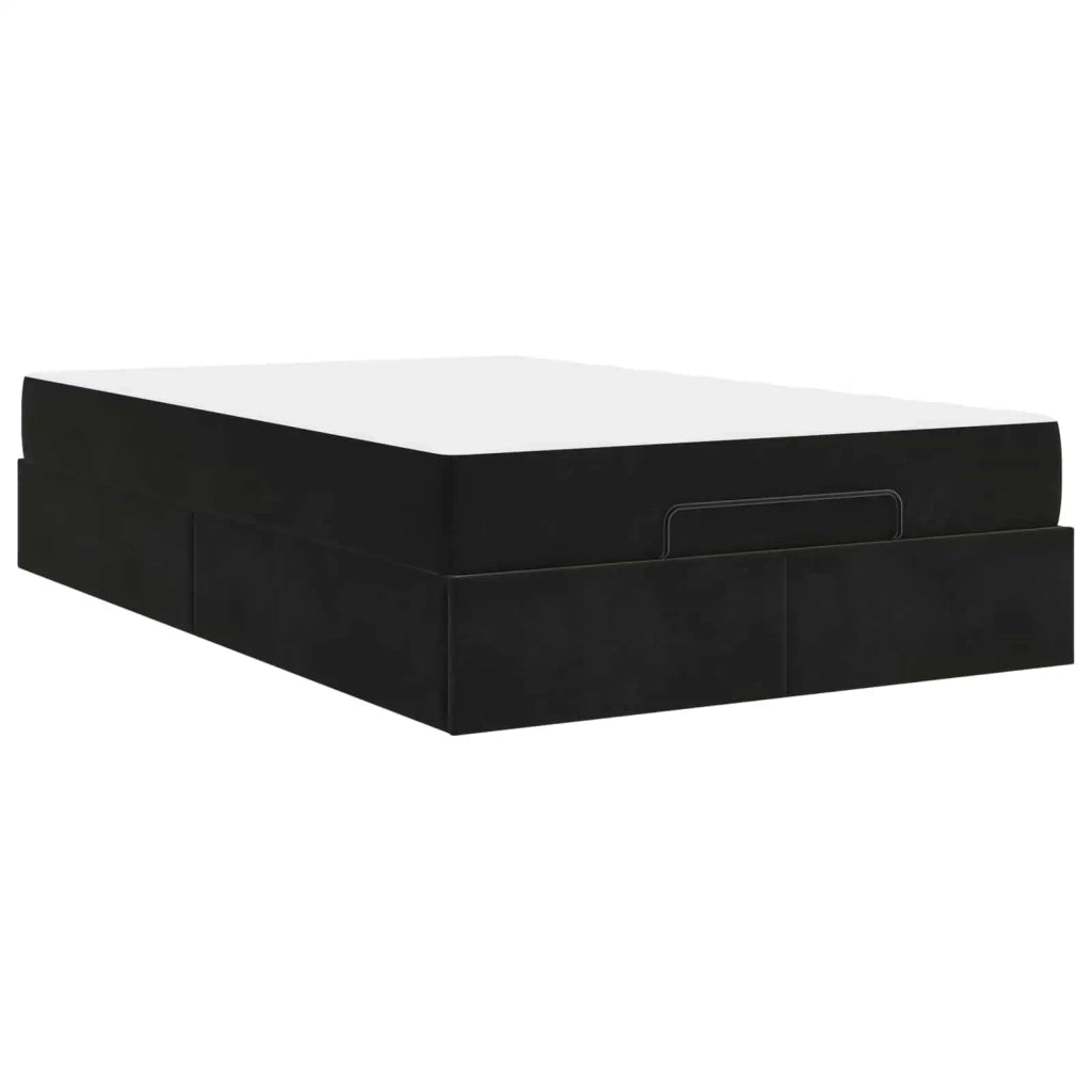 Struttura letto con materasso 2 pcs Nero Velluto