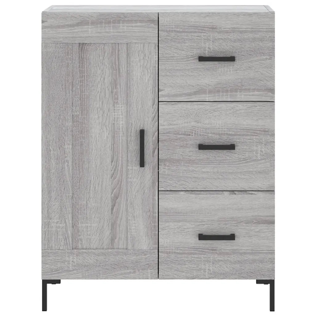 Credenza Grigio Sonoma 69,5x34x90 cm in Legno Multistrato 830266