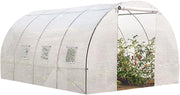 Serra tunnel di giardinario 12 m² bianco ZEBRA 4x3M