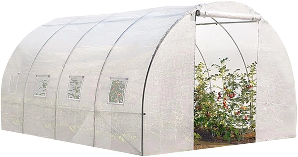 Serra tunnel di giardinario 12 m² bianco ZEBRA 4x3M