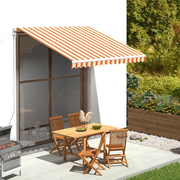 Tessuto di Ricambio per Tenda da Sole Giallo e Arancio 3x2,5 m 312015