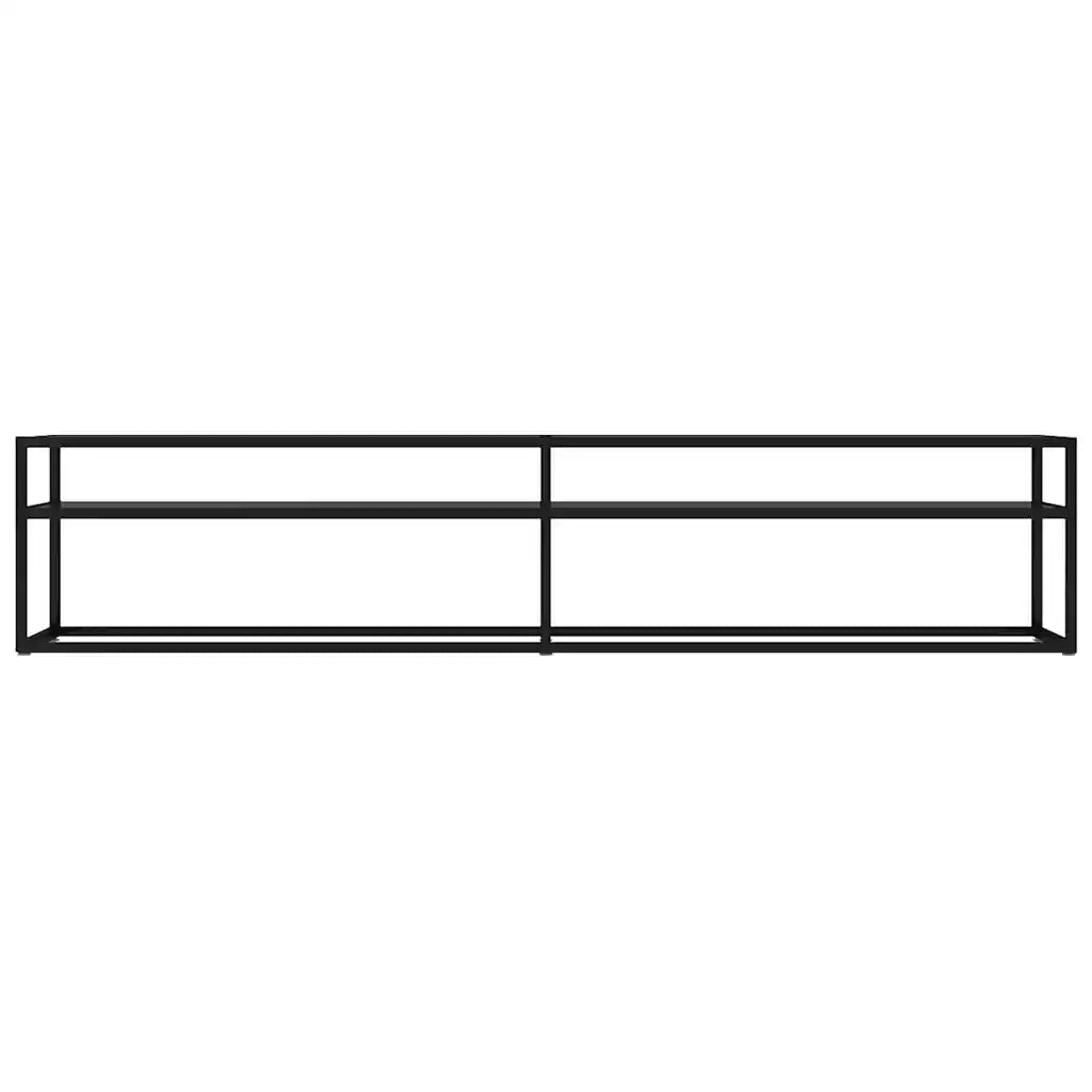 Mobile TV | Armadietto TV | Mobile Porta TV Nero 200x40x40,5 cm in Vetro Temperato