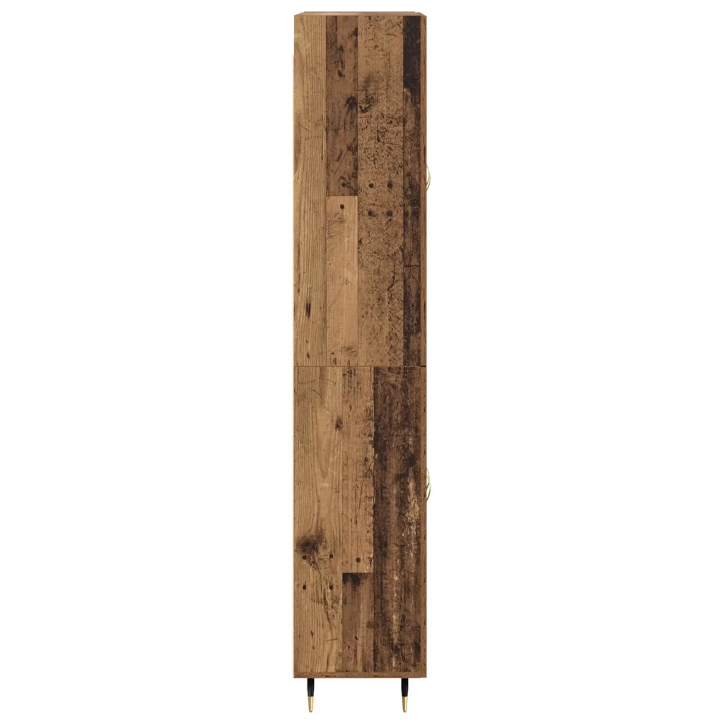 Credenza | Madia | Buffet da pranzo | Armadio da pranzo Legno vecchio 69,5 x 34 x 180 cm Legno multistrato