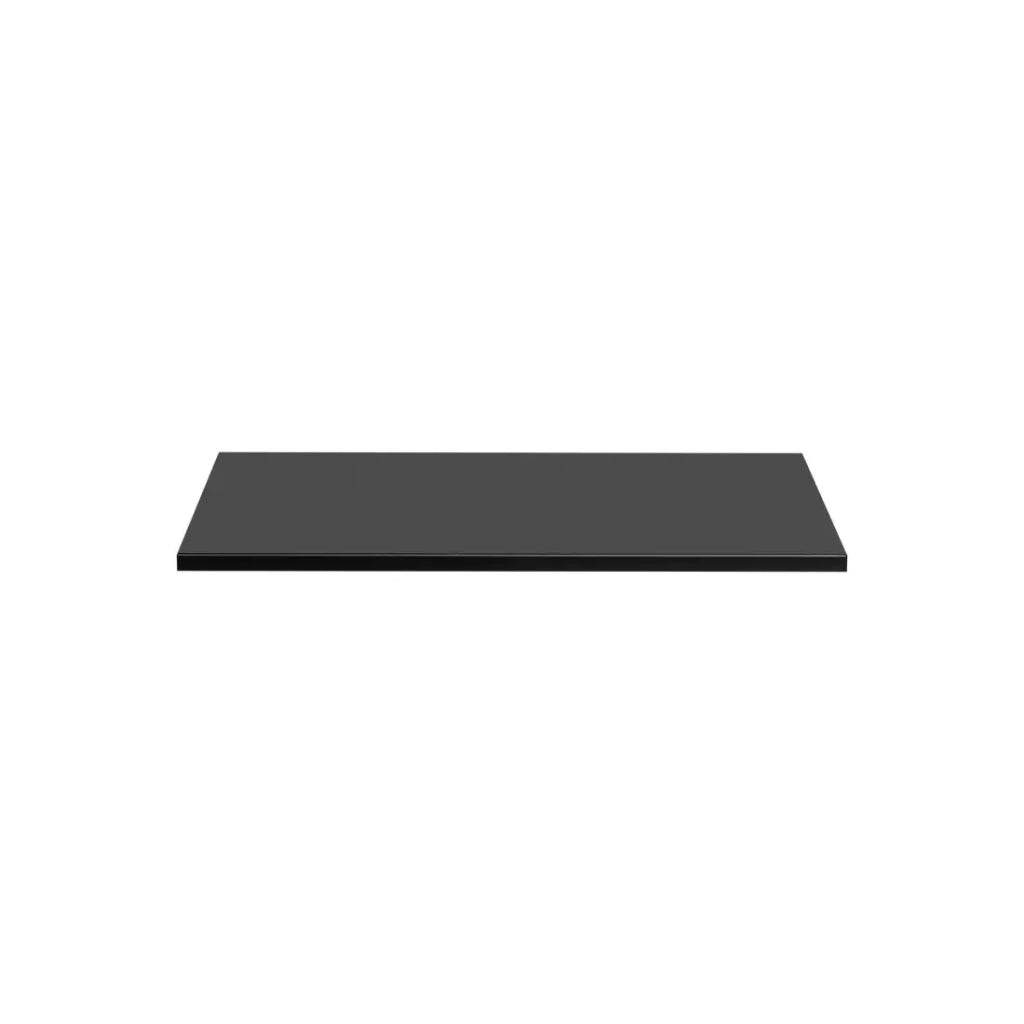 Piano lavabo NOXERA – 80 cm – Nero opaco – Da appoggio – Finitura MDF e pellicola in PVC