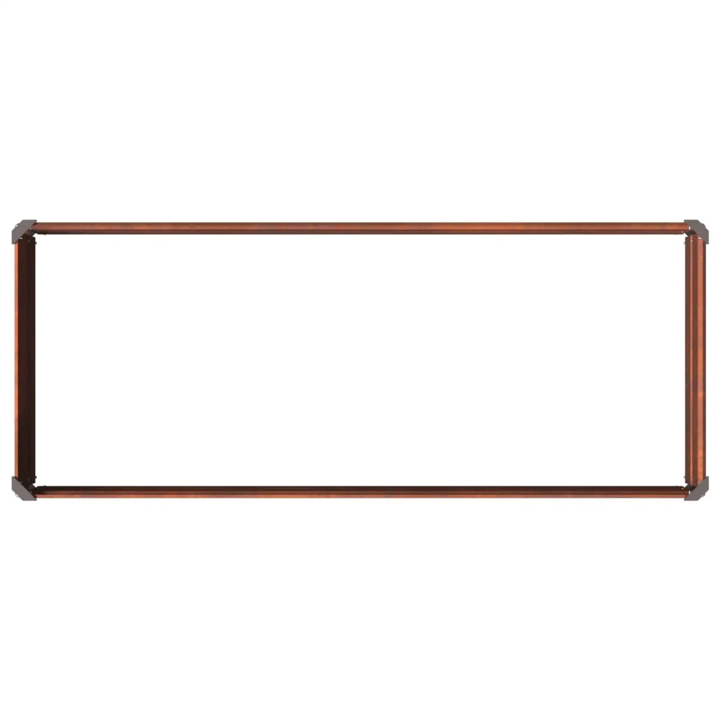 Letto rialzato da giardino Ruggine 100 x 40 x 24 cm cartone 8006314
