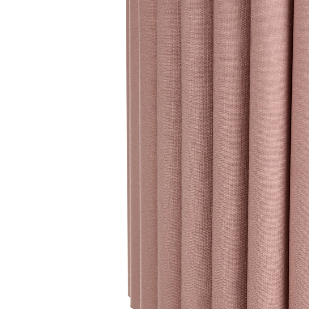 Lampada da terra marrone in poliestere e lino con paralume a tamburo in ferro da 155 cm per camera da letto e soggiorno stile retrò classico