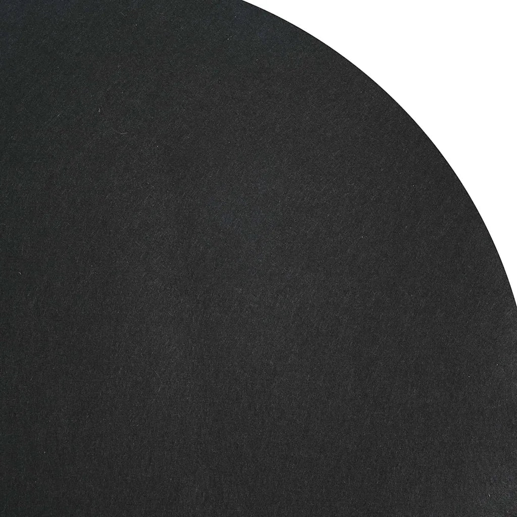vidaXL Telo per Fondo Piscina Nero Ø 428 cm Geotessile in Poliestere