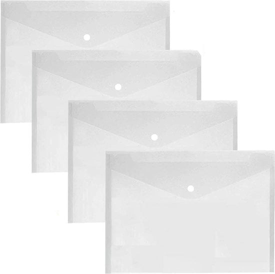 Portafoglio trasparente A4, 30 unità, portafoglio plastico, contenitore per documenti, organizzatore per scuola, ufficio, casa, archiviazione cartacea