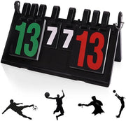 Puntatore 6 Digitale - Tabellone di Punteggio Portatile - Contatore di Punti per Calcio/Pallacanestro - Leggibile con Facilità - Disegno Ripiegabile - Fino a 99 Punti