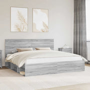 Struttura del letto Grigio Sonoma 200 x 200 cm Pino massello 3410970