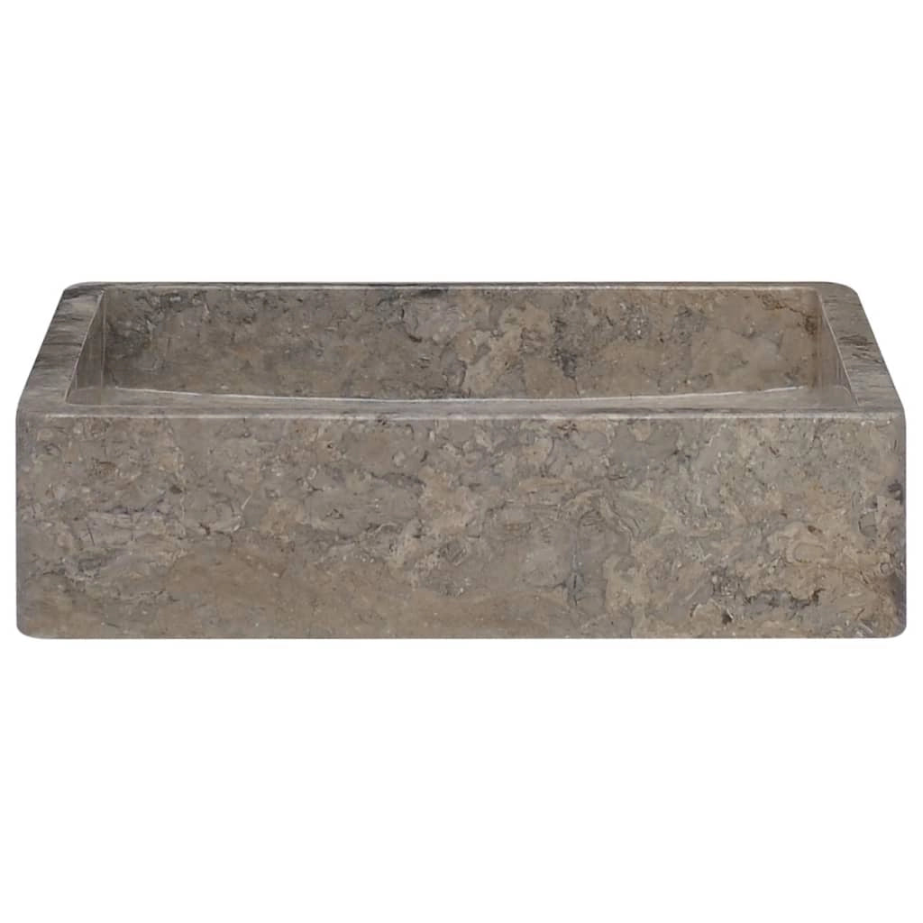 Lavandino da bagno lavabo da appoggio lavabo da WC lavabo da bagno lavabo da interno 40 x 40 cm marmo grigio 02_0002814