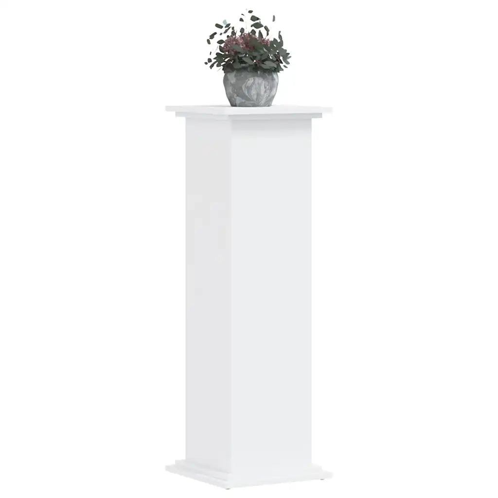 Supporto per Piante Bianco 33x33x100 cm in Truciolato 852978
