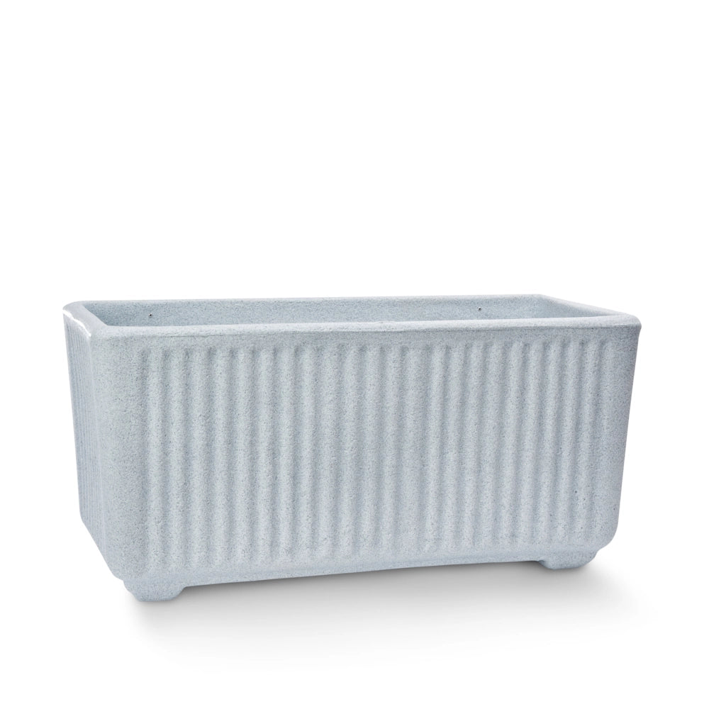Cheonda - Garden Italia Vaso per Giardino Rettangolo Centorighe Alto GRCH 80×40 cm in Resina – Made in Italy, Resistente al Gelo e Antiurto