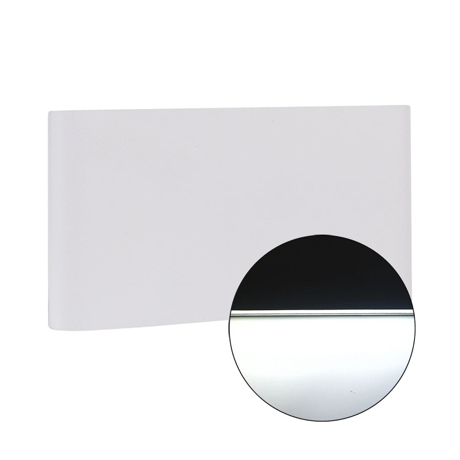 APPLIQUE LED RETTANGOLARE SILM 16W LUCE FREDDA 6500K° - DESIGN ELEGANTE IN ALLUMINIO BIANCO