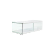Mobile Porta TV Elementary in Vetro Temperato e Grigio